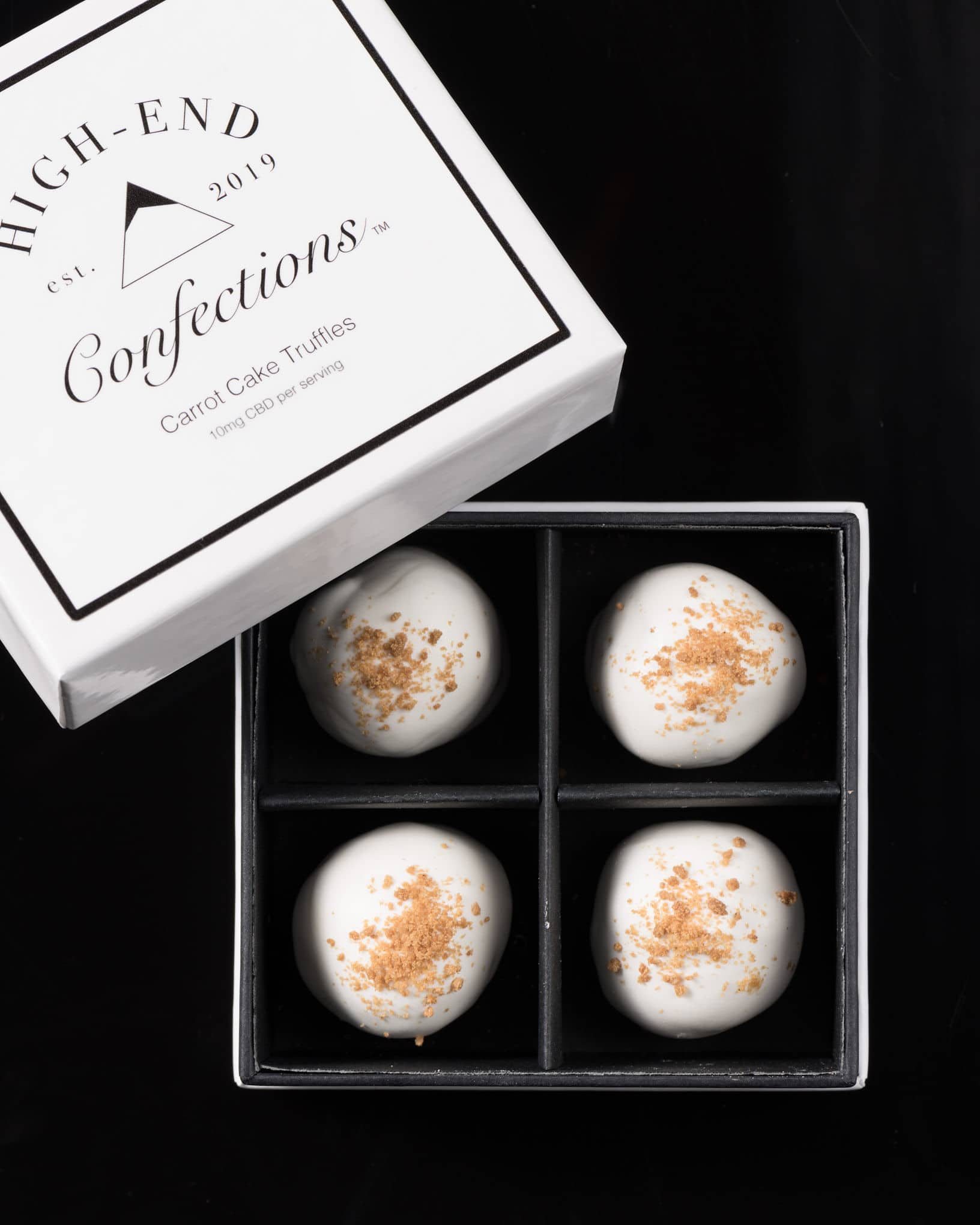 carrot cake cbd cake truffle | High-End Confections